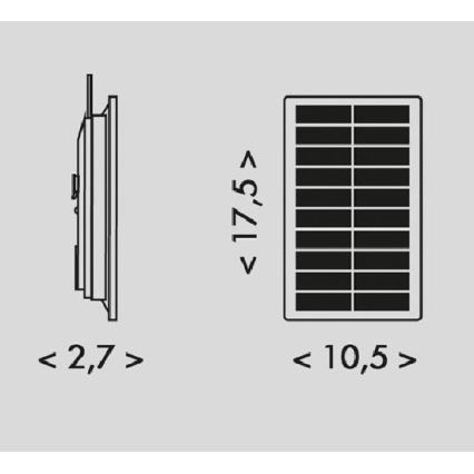 LED Ηλιακή ταινία 3,7V 2400 mAh 5 m IP65