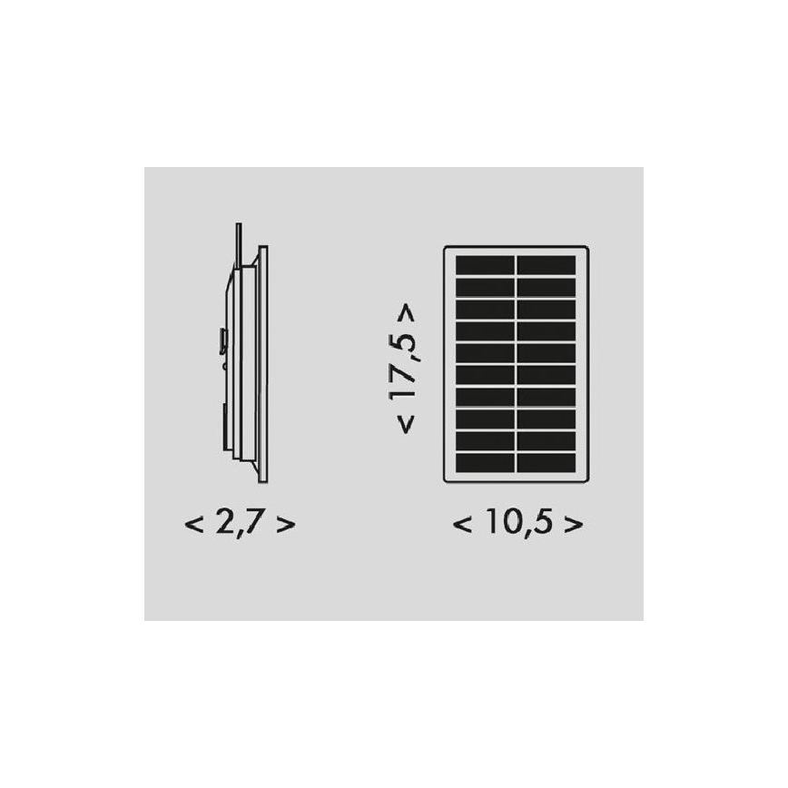 LED Ηλιακή ταινία 3,7V 2400 mAh 5 m IP65