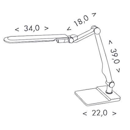 Επιτραπέζια λάμπα dimmer LED MATRIX LED/10W/230V