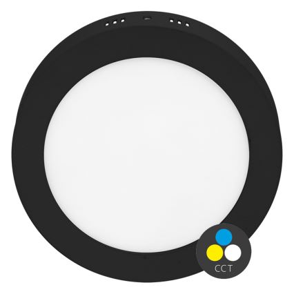 Φωτιστικό οροφής LED LADA LED/25W/230V 3000/4000/6000K διάμετρος 30 cm μαύρο