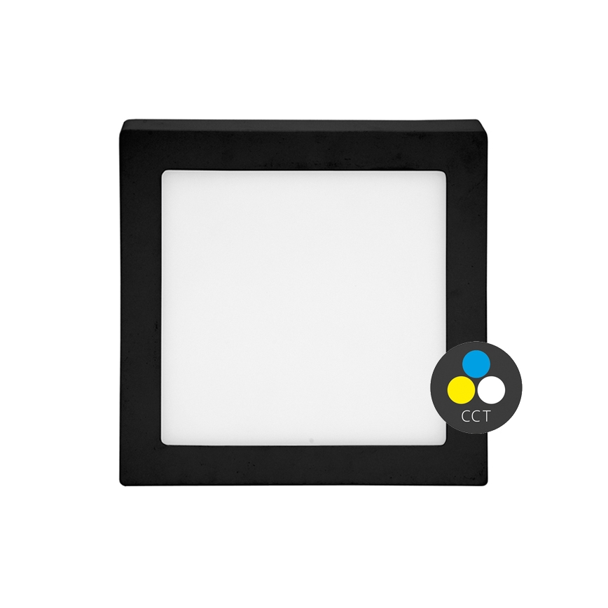 LED Οροφής Φωτιστικό RAFA LED/12W/230V 3000/4000/6000K 17x17 εκ. μαύρο