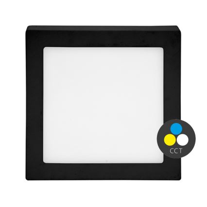 LED Οροφής Φωτιστικό RAFA LED/12W/230V 3000/4000/6000K 17x17 εκ. μαύρο