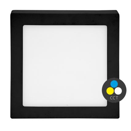 Φωτιστικό οροφής LED RAFA LED/18W/230V 3000/4000/6000K 22x22 cm μαύρο