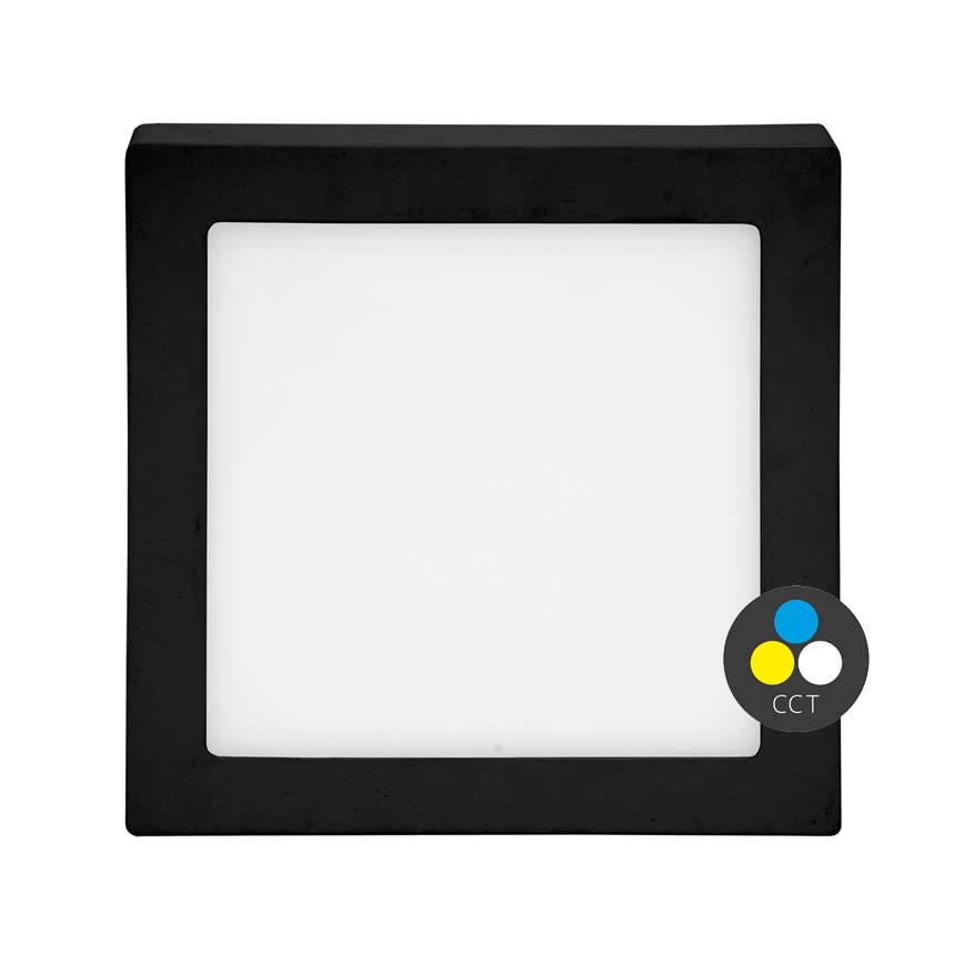 Φωτιστικό οροφής LED RAFA LED/25W/230V 3000/4000/6000K 30x30 εκ. μαύρο