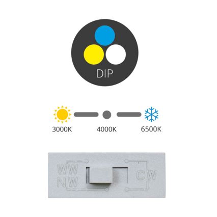 Χωνευτό Φωτιστικό LED TINA LED/12W/230V 3000/4000/6500K διάμετρος 12 cm λευκό