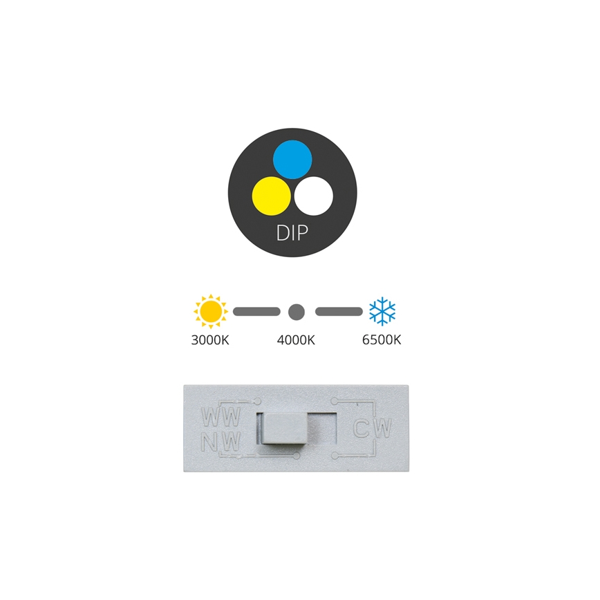 Χωνευτό Φωτιστικό LED TONY LED/12W/230V 3000/4000/6500K 12x12 cm λευκό