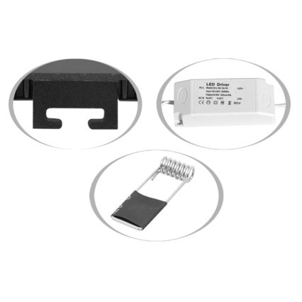 Χωνευτό Φωτιστικό μπάνιου LED RAFA LED/18W/230V 3000/4000/6000K 22x22 cm IP44 λευκό