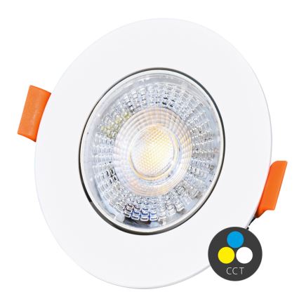 LED Dimmable χωνευτό φωτιστικό ZITA LED/3/5/7W/230V 3000/4000/6000K διάμετρος 9 cm λευκό