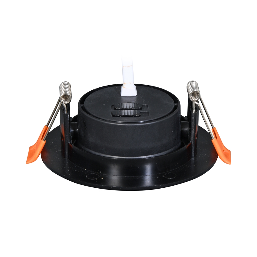 LED Dimmable χωνευτό φωτιστικό ZITA LED/3/5/7W/230V 3000/4000/6000K διάμετρος 9 cm μαύρο