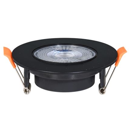 LED Dimmable χωνευτό φωτιστικό ZITA LED/3/5/7W/230V 3000/4000/6000K διάμετρος 9 cm μαύρο