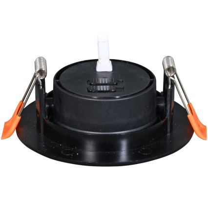 LED Dimmable χωνευτό φωτιστικό ZITA LED/3/5/7W/230V 3000/4000/6000K διάμετρος 9 cm μαύρο