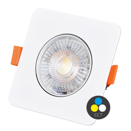 LED Dimmable χωνευτό φωτιστικό KENT LED/3/5/7W/230V 3000/4000/6000K 9x9 cm λευκό