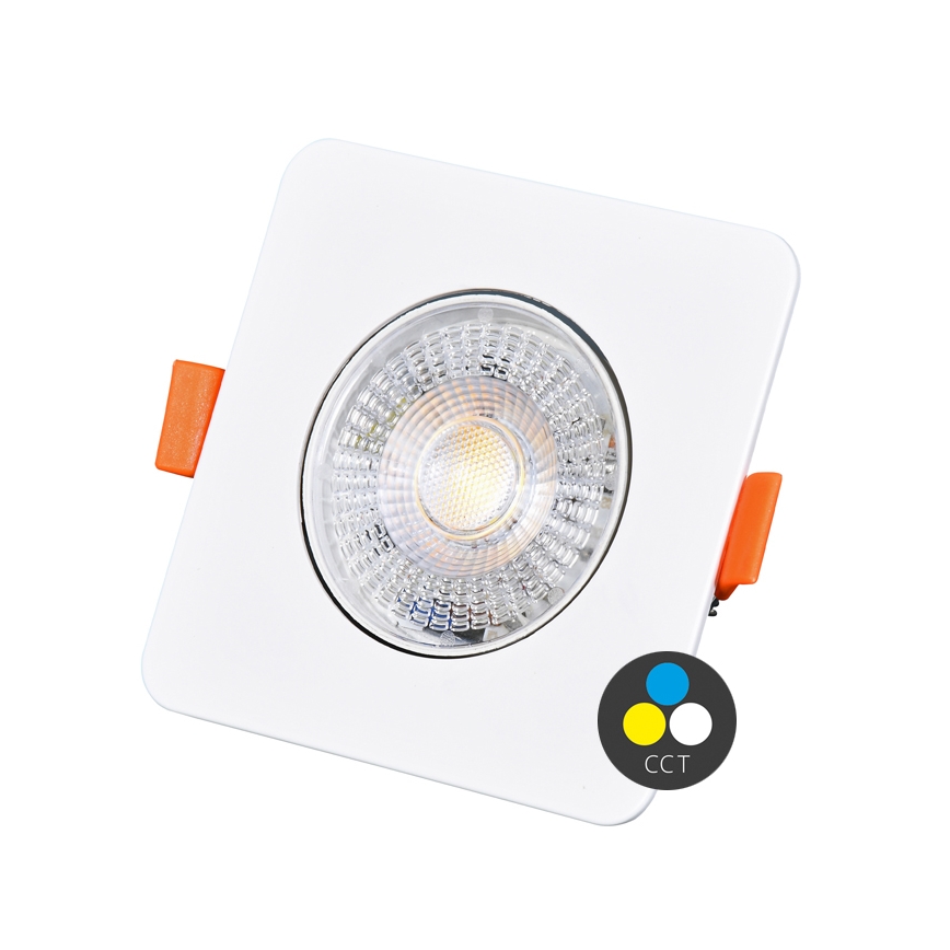 LED Dimmable χωνευτό φωτιστικό KENT LED/3/5/7W/230V 3000/4000/6000K 9x9 cm λευκό