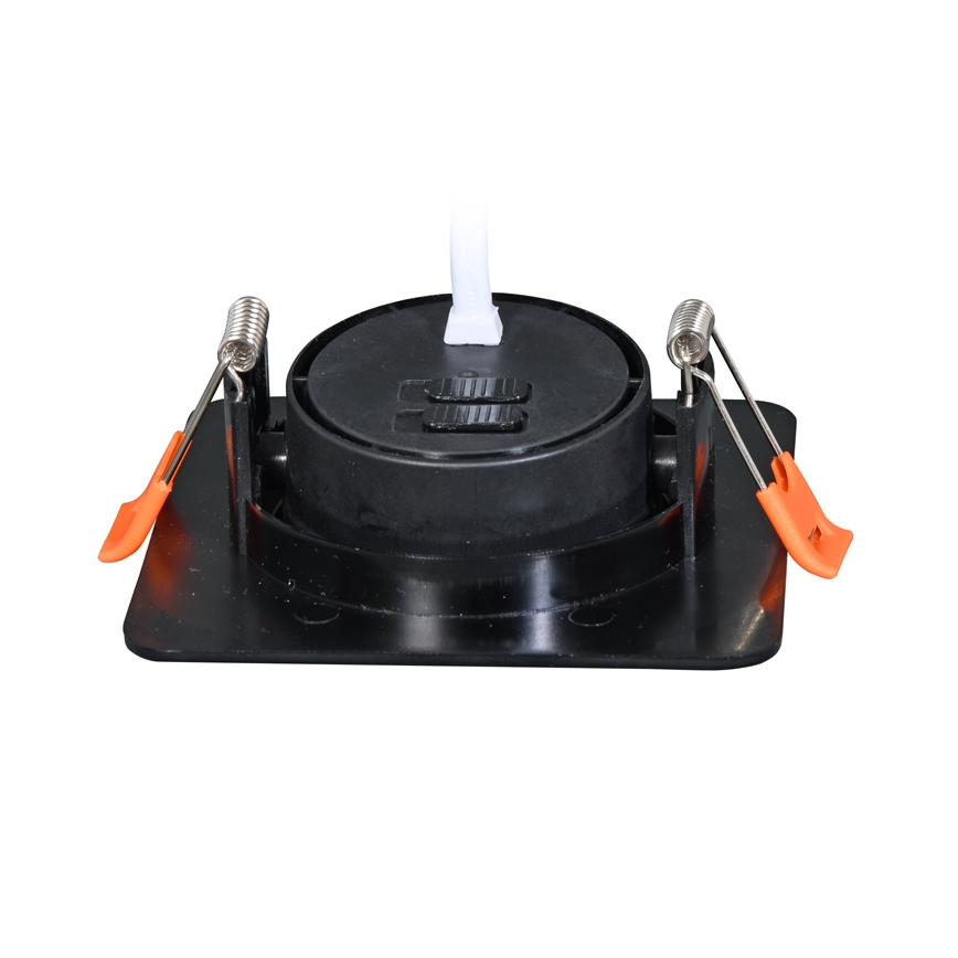 LED Dimmable χωνευτό φωτιστικό KENT LED/3/5/7W/230V3000/4000/6000K 9x9 cm μαύρο