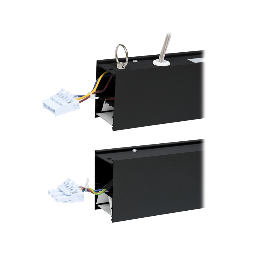 Φωτιστικό οροφής LED DONAR LED/28W/230V 4000K 120 cm μαύρο