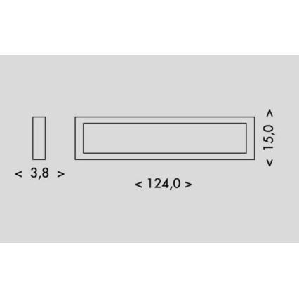 Φωτιστικό οροφής LED PILO LED/36W/230V 4100K 124 cm λευκό