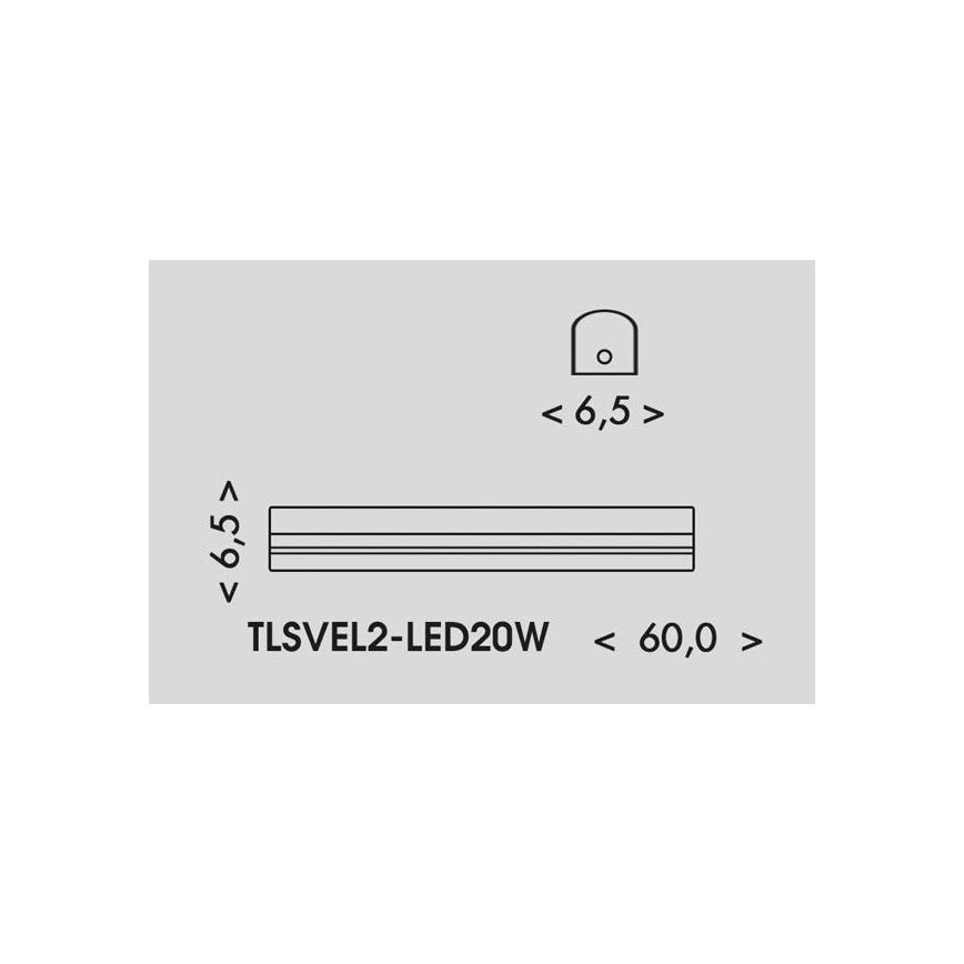 LED Φωτιστικό φθορίου VELO LED/11/15/20W/230V 3000/4000/6000K 60 cm λευκό