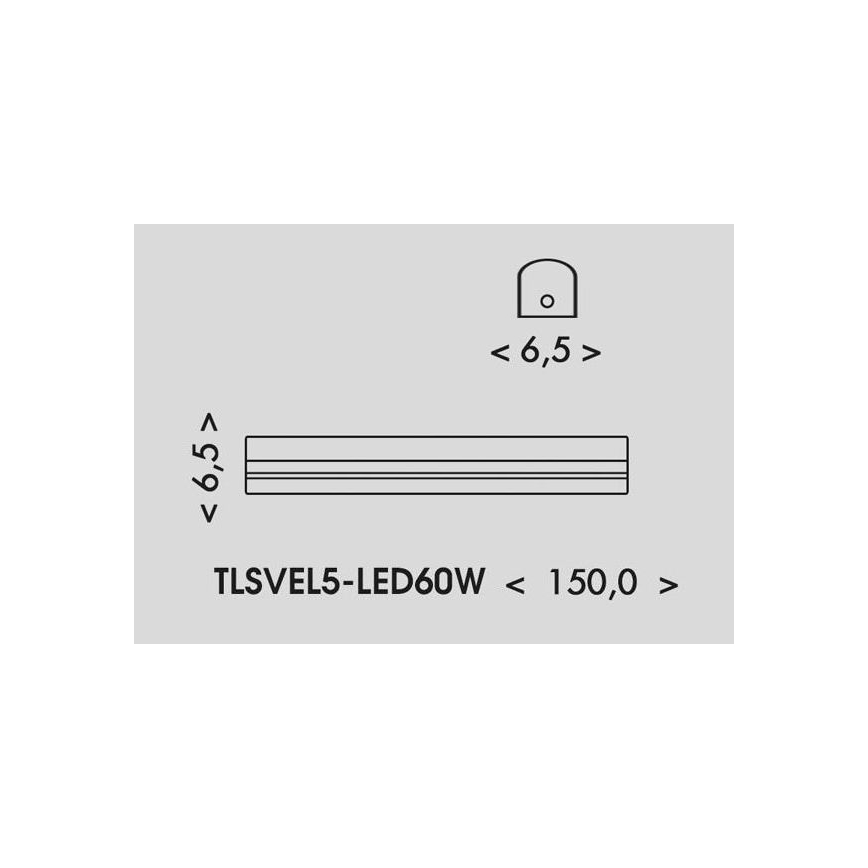 LED Φωτιστικό φθορίου VELO LED/36/48/60W/230V 3000/4000/6000K 150 cm λευκό