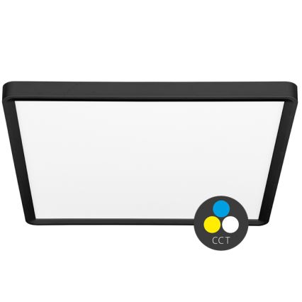 Φωτιστικό οροφής LED TERY LED/40W/230V 3000/4000/6000K 50x50 cm IP40 μαύρο