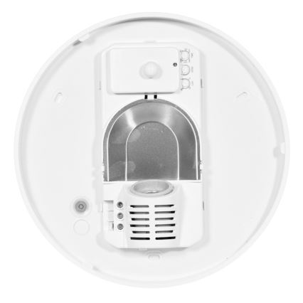 Φωτιστικό οροφής εξωτερικού χώρου με αισθητήρα HECTOR 1xE27/60W/230V διάμετρος 30 cm IP44 οπάλιο λευκό