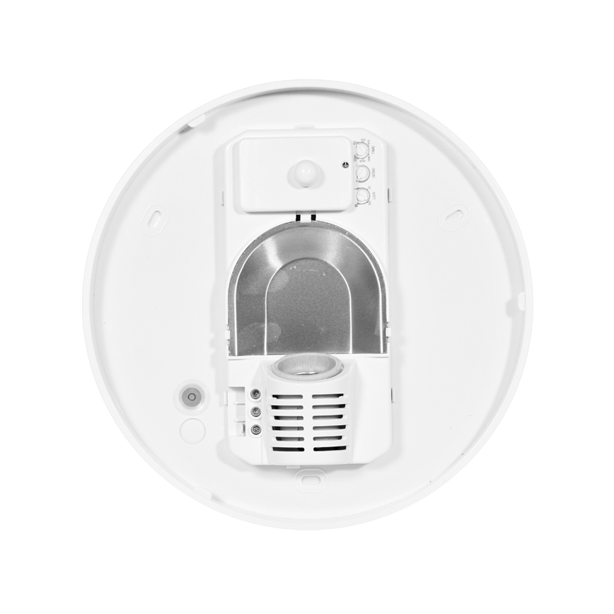 Φωτιστικό οροφής εξωτερικού χώρου με αισθητήρα HECTOR 1xE27/60W/230V διάμετρος 30 cm IP44 οπάλιο λευκό