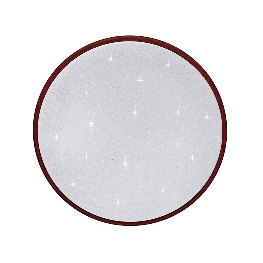 LED Ρυθμιζόμενο φωτιστικό οροφής LENA LED/24W/230V 3000-6500K δρυς + τηλεχειριστήριο