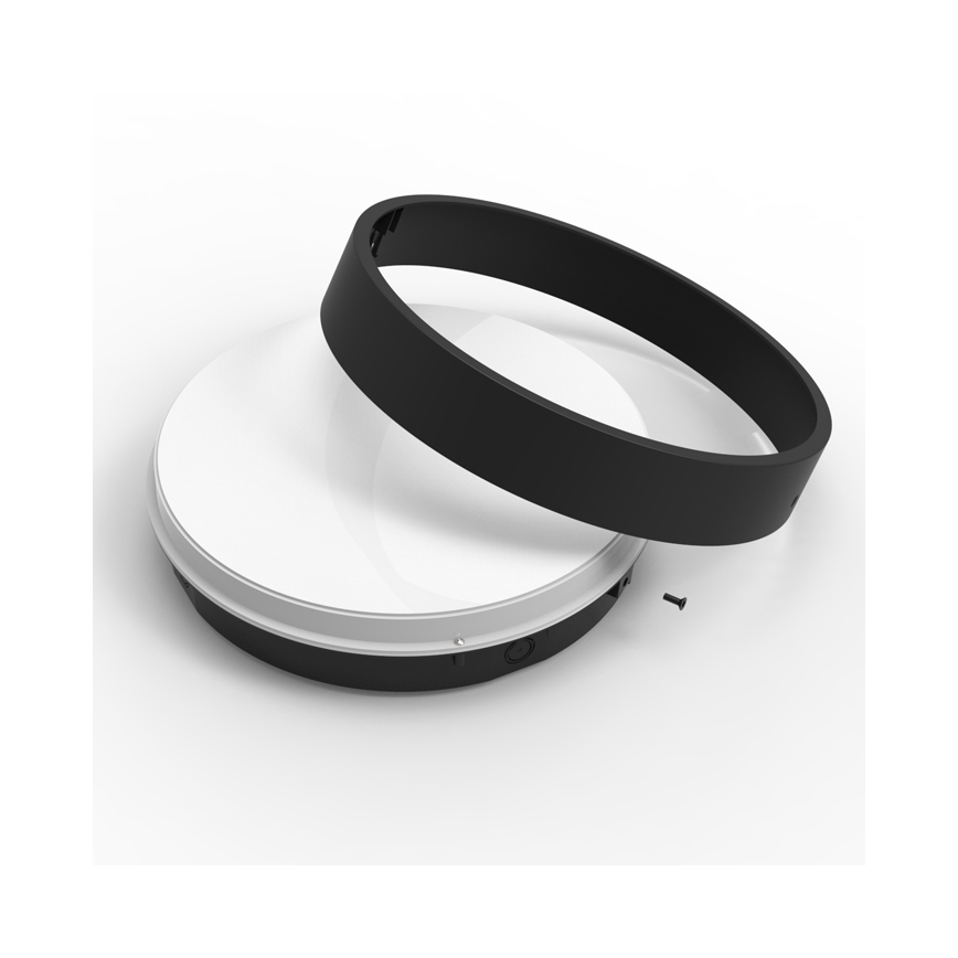 Φωτιστικό οροφής εξωτερικού χώρου LED με αισθητήρα MARTIN LED/25W/230V 3000/4000K διάμετρος 35 cm IP65 μαύρο