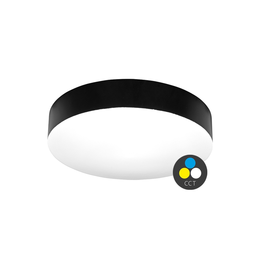 Φωτιστικό οροφής μπάνιου LED MAKARON LED/24W/230V 3000/4000/6000K διάμετρος 30 cm IP44 μαύρο