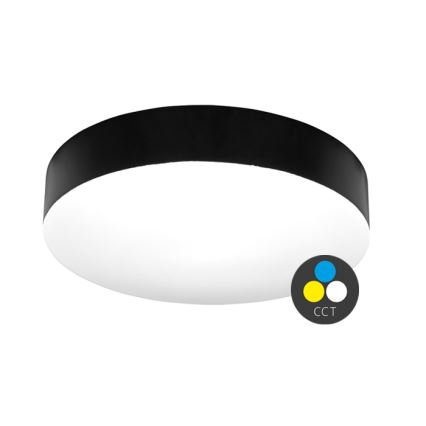 Φωτιστικό οροφής μπάνιου LED MAKARON LED/24W/230V 3000/4000/6000K διάμετρος 30 cm IP44 μαύρο
