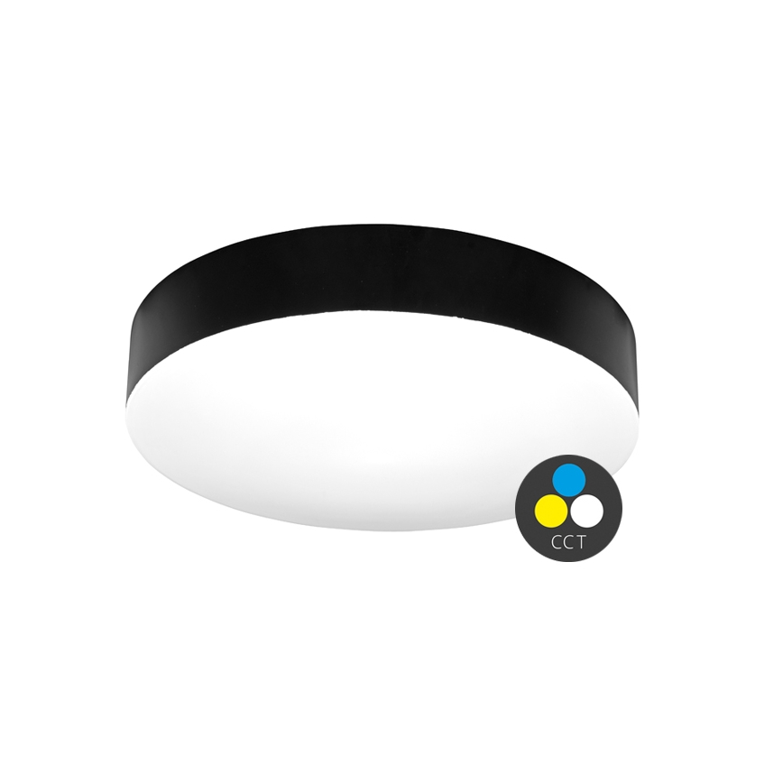 Φωτιστικό οροφής μπάνιου LED MAKARON LED/36W/230V 3000/4000/6000K διάμετρος 40 cm IP44 μαύρο