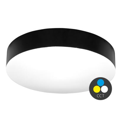 Φωτιστικό οροφής μπάνιου LED MAKARON LED/50W/230V 3000/4000/6000K διάμετρος 50 cm IP44 μαύρο