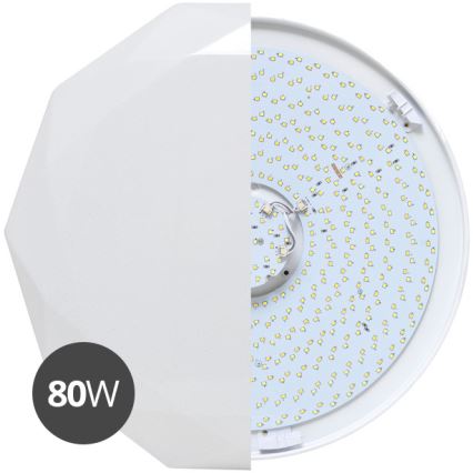 LED Dimmable φωτιστικό οροφής DIAMANT LED/80W/230V + τηλεχειριστήριο