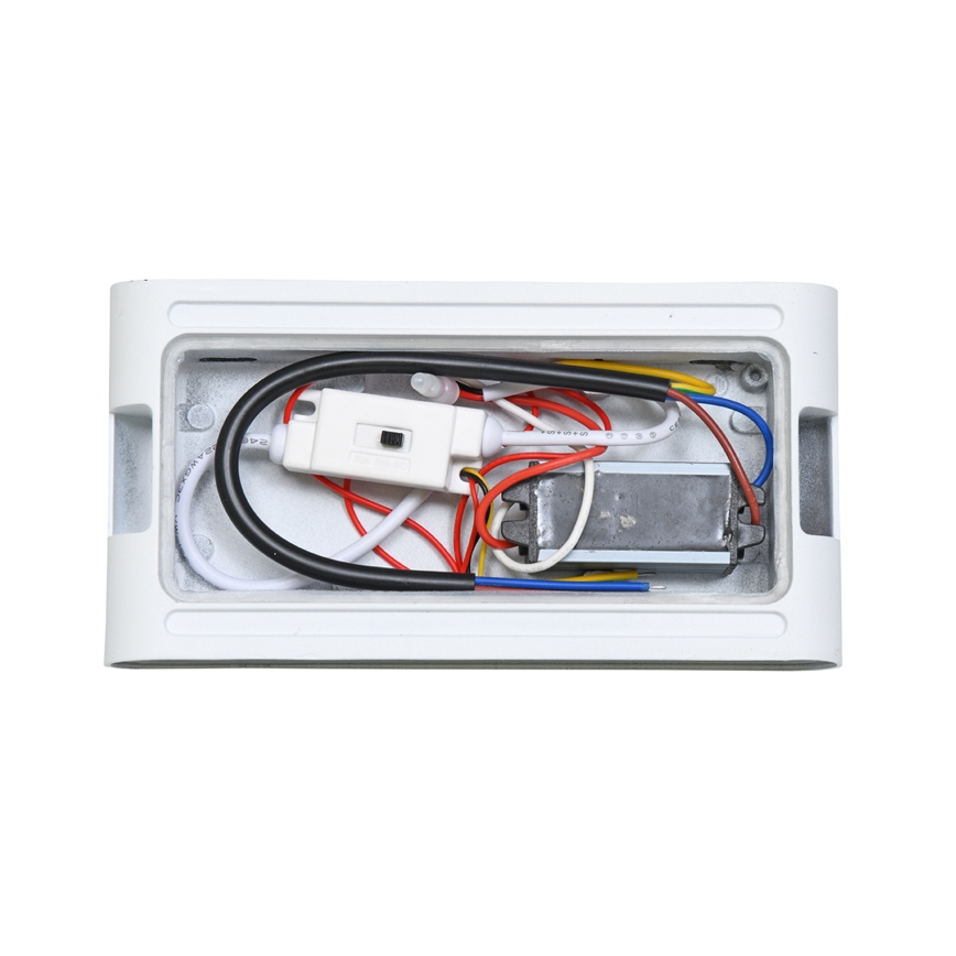 Επιτοίχιο φωτιστικό εξωτερικού χώρου LED BRICK 2xLED/6W/230V 3000/4000/6500K IP65 λευκό