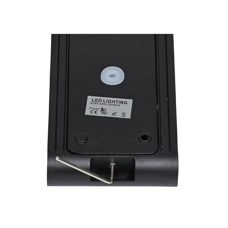 Επιτοίχιο φωτιστικό εξωτερικού χώρου LED BRICK 2xLED/6W/230V 3000/4000/6500K IP65 μαύρο