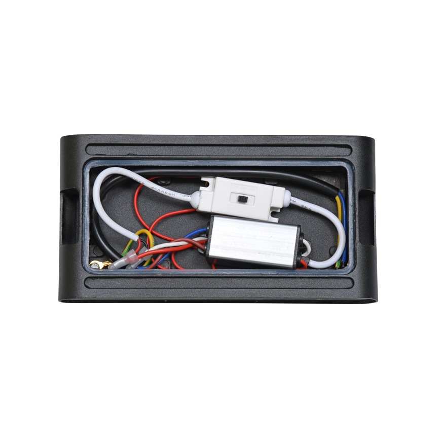Επιτοίχιο φωτιστικό εξωτερικού χώρου LED BRICK 2xLED/6W/230V 3000/4000/6500K IP65 μαύρο