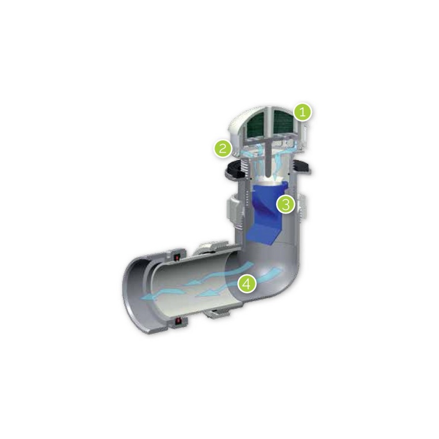 EcoStep 30011 - Ουρητήριο χωρίς νερό P1.1 κεραμικό/λευκό