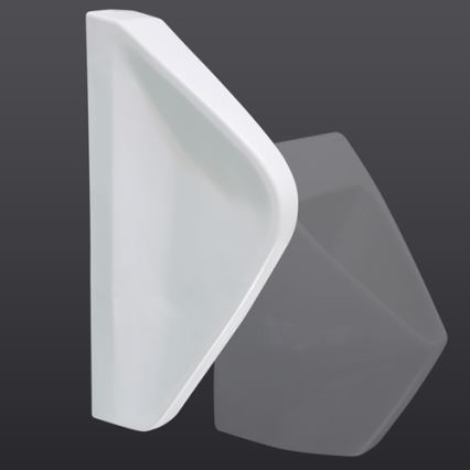 EcoStep 33001 - Διαχωριστικό για ουρητήρα 57,5x36 cm κεραμικό/λευκό