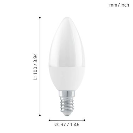 EGLO - Λάμπα Dimmer LED E14/6W/230V 3000K - STEPDIMMING
