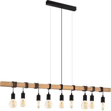 Eglo 182429 - Κρεμαστό φωτιστικό σε καλώδιο TOWNSHEND 9xE27/60W/230V