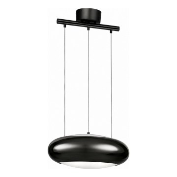 Eglo 18912 - Κρεμαστό φωτιστικό με καλώδιο CARSICO 1xE27/60W/230V μαύρο χρώμιο