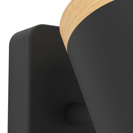 Eglo - Σποτ μπάνιου 3xGU10/3W/230V IP44 μαύρο/μπεζ