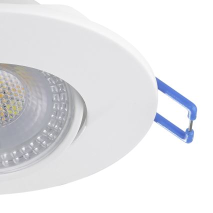 Eglo - Σετ 3 LED εντοιχισμένων φωτιστικών οροφής LED/4,9W/230V 2700/4000/6500K διάμ. 9 cm λευκό