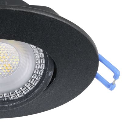 Eglo - Σετ 7 χωνευτών φωτιστικών LED/4,9W/230V 2700/4000/6500K διάμ. 9 cm μαύρο