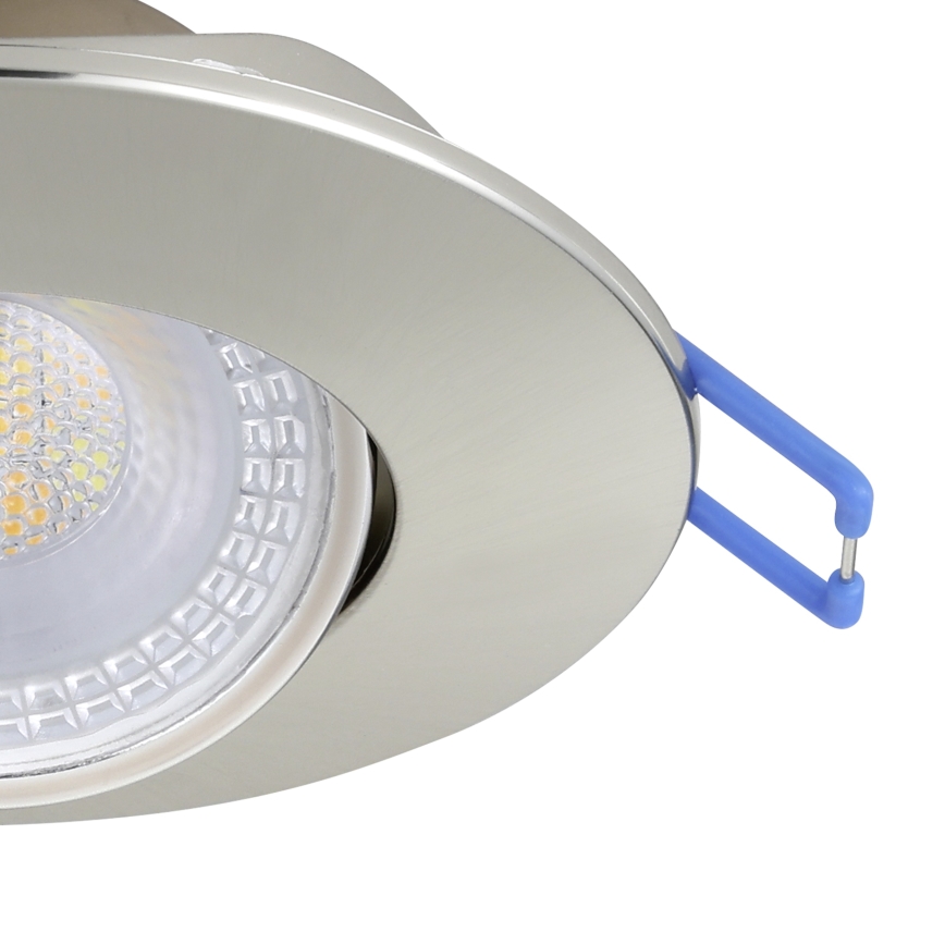 Eglo - Σετ 10 τεμ. εντοιχιζόμενο φωτιστικό LED/4,9 W/230 V ρυθμιζόμενη θερμοκρασία χρώματος 2700/4000/6500 K Ø 9 cm ματ χρώμιο
