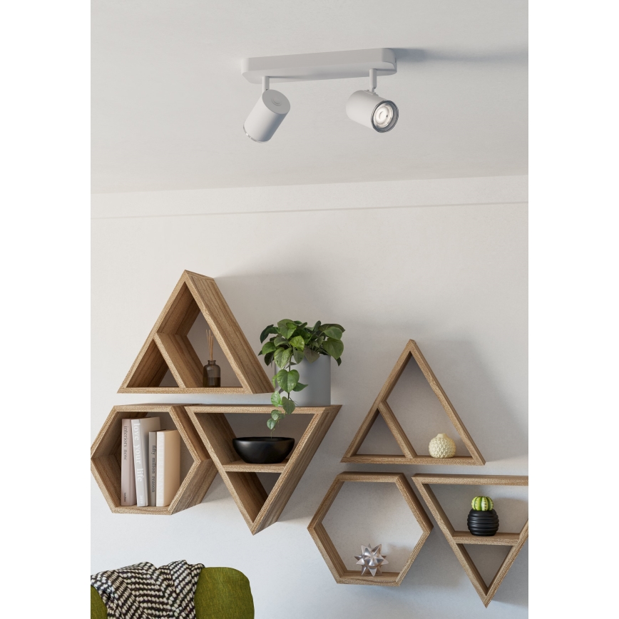 Eglo - Σποτ μπάνιου 2xGU10/5W/230V IP44 λευκό