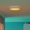 Eglo 300686 - LED RGBW Ρυθμιζόμενο φωτιστικό οροφής MASSIGNANO-Z LED/18,5W/230V 2700-6500K Ø 40 εκ. λευκό + τηλεχειριστήριο