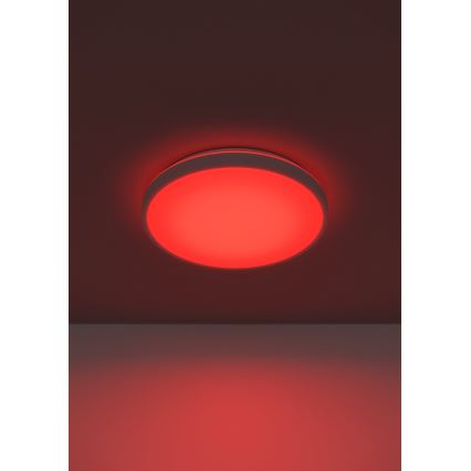 Eglo 300689 - Ρυθμιζόμενο LED RGBW φωτιστικό οροφής MONTARELLINO-Z LED/18,5W/230V 2700-6500K διάμ. 38,7 cm λευκό + τηλεχειριστήριο