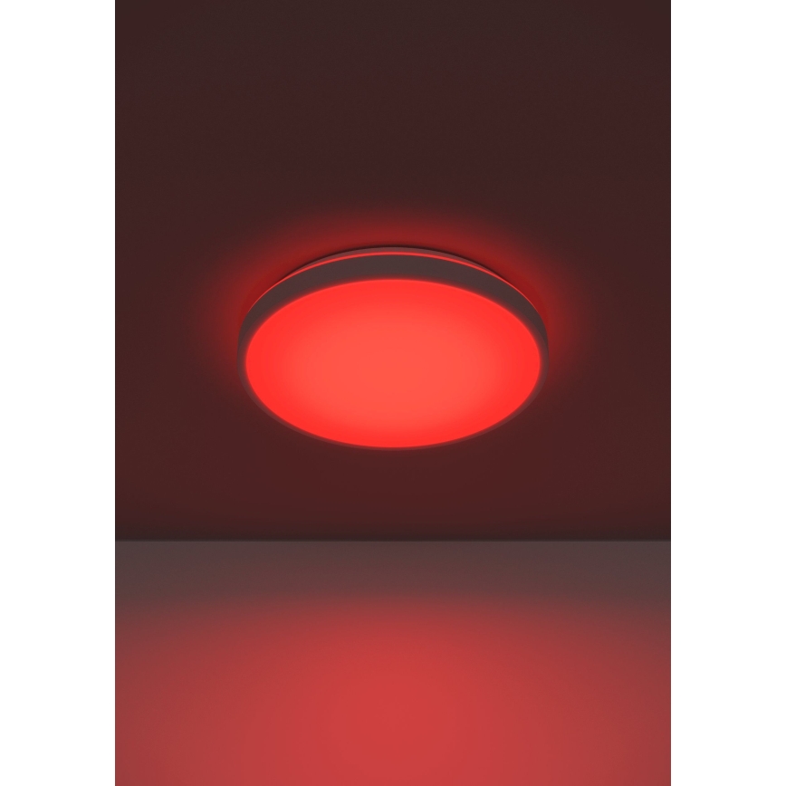 Eglo 300689 - Ρυθμιζόμενο LED RGBW φωτιστικό οροφής MONTARELLINO-Z LED/18,5W/230V 2700-6500K διάμ. 38,7 cm λευκό + τηλεχειριστήριο