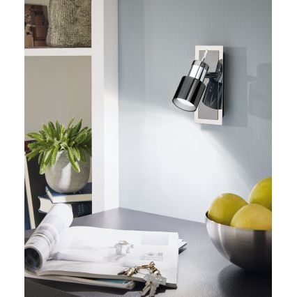 Eglo - LED σποτ φωτιστικό 1xGU10/5W/230V μαύρο