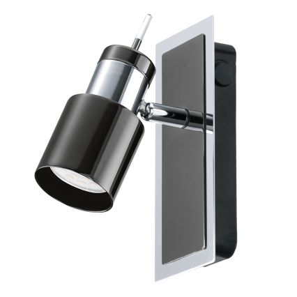 Eglo - LED σποτ φωτιστικό 1xGU10/5W/230V μαύρο
